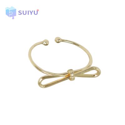 China True/Sporty Classic Casual Simple Adjustable Jewelry Accessories Rings Gold Plated Bow Knot Opening Fashion Adjustable Rings for sale