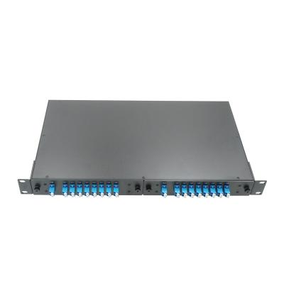 China FTTH FTTX FTTP DWDM Module Box 16 LC UPC DWDM Optic Telecommunication Equipment Left Optic Splitter Left Passive for sale