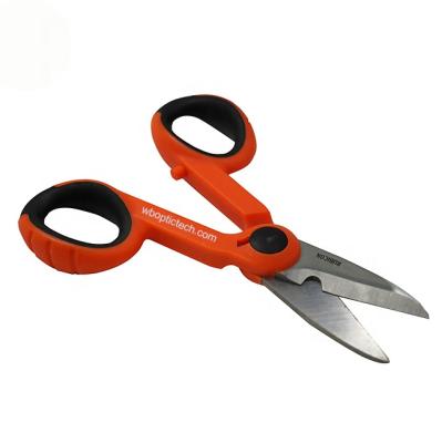 China FTTH/FTTx/HFC Solutions RCZ-527 Slasher Factory Supply Fiber Optic Stripper Kevlar Scissors--Fiber Scissors for sale