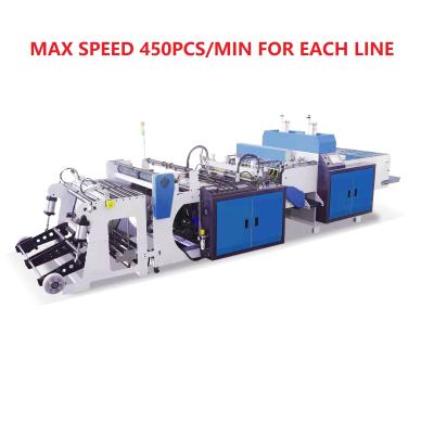 China Super high speed plastic t-shirt shopping bag making machine for sale