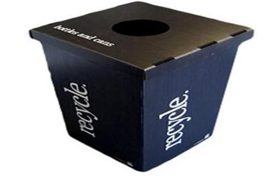 China PP Colored Collapsible Plastic Recycle Bins for sale