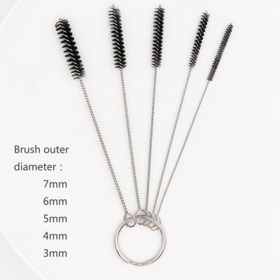 China 304 Stainless + Nylon Carburetor Cleaning Brush Kit Tool Set Carburetor Carbon Dirt Jet Remover 5PCS Sets Stainless Steel Carburetor Cleaning Brush for sale