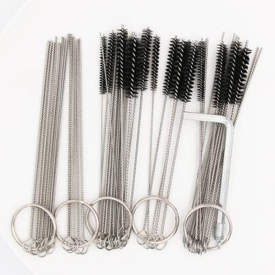 China 304 Stainless+Nylon 15 Pieces Carburetor Cleaning Brush Needle Jet Pen Kit Tool Cleaning Brush Sets for sale