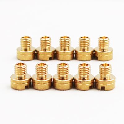 China Top Quality 8mm Tall Round 9mm Length Brass Main Jet Carburetor For Mikuni GN125 Main Hole for sale