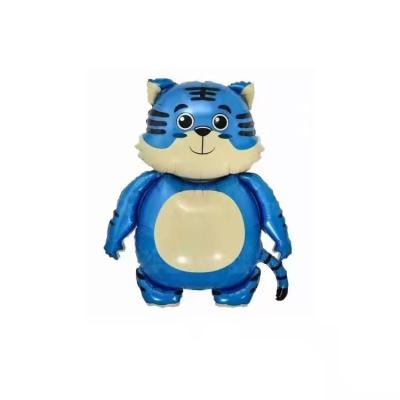 China Tiger Foil Balloons Cartoon Tapping Tiger Foil Balloons Festival Decoration Selection Design Birthday Party Foil Balloons New for sale