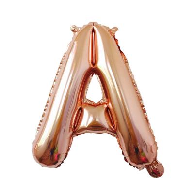 China Festival Decoration Package 32inch Rose Gold Letters Pastel Balloon Colors Bulk Rose Gold Balloon Arch M Suitable For Holiday Chrome Balloons for sale