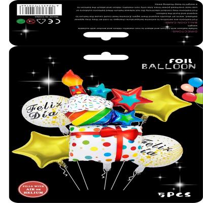 China Festival Decoration Package Foil Balloon Makers Cake Foil Balloon Ice Cream Summer Theme Colorful Foil Balloon Bouquet for sale