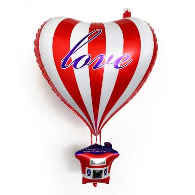 China 22 inch heart-shaped love festival decoration package printed hot air balloon foil balloon for sale