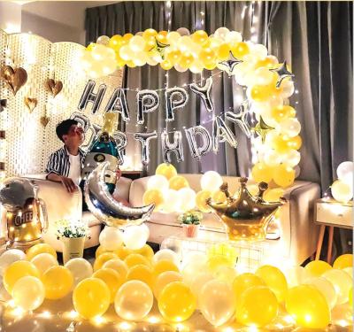 China Festival Decoration Selection Design Beer Crown Happy Birthday Foil New Balloons Happy Birthday Party Decor Set Letter Balloons Foil Balloons for sale