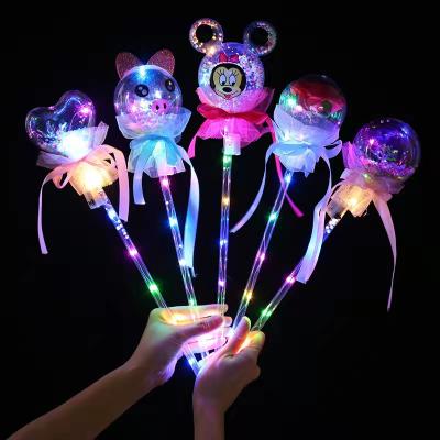 China Festival Decoration Package Night Party Colorful Cartoon Waveball Instant Magic Children's BOBO Balloon Luminescent Toys for sale