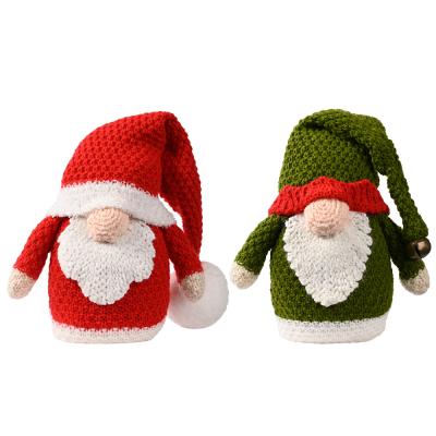 China Cloth+PP Cotton+Faceless Rudolph Christmas Ornaments Christmas Decoration Supplies Bee Elf Doll Gravel Plush Knitted Christmas Decoration for sale