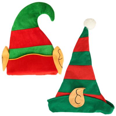 China New velvet+Non-woven gold fabric Christmas decorations Christmas hats for adults and children creative cartoon Christmas hat for sale