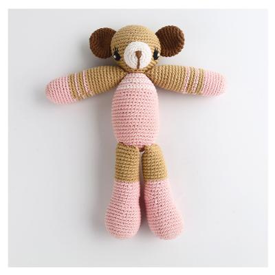 China Eco-Friendly Handmade Knitted Colorful Hand-Crocheted Wool Dolls Custom Dolls From Sustainable Manufacturers Eco-Friendly Hand Knitted Bears Wool Bears for sale