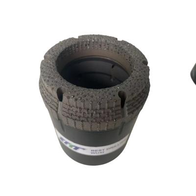 China Surface Set Natural Diamond Core Bit Set With Flat Semi Round Round Bit Crown Profiling for sale