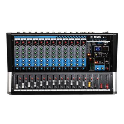 China Wholesale New Professional TEYUN PORTABLE Factory Price 12 - Channel Digital Mixer for sale