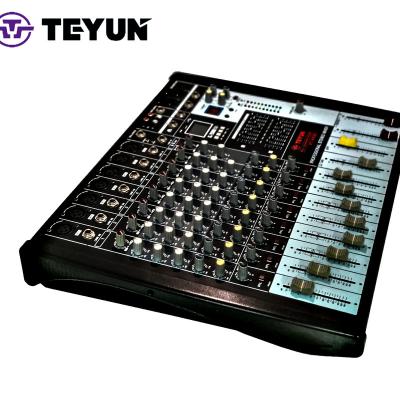 China TEYUN Game Power Amplifier Microphone Stage Karaoke Audio DJ Reverb Visual Professional High Quality Pure Console for sale