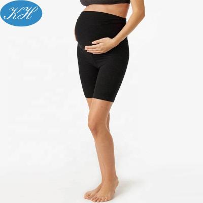 China Breathable Custom Soft Support Workout Maternity Pants Breathable Fabric Maternity Shorts for sale