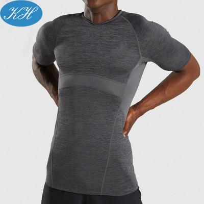 China CUSTOM MADE High Quality Breathable Gym Wear Mens Spandex Top Tops Quick Dry Mens Gym Shirts for sale