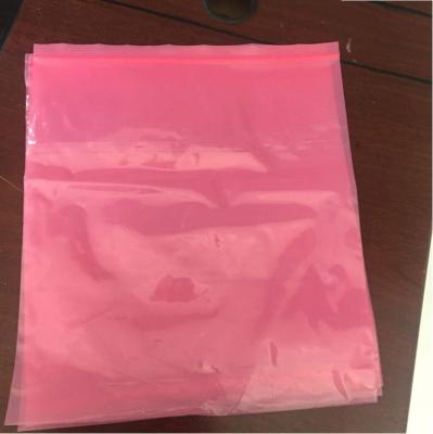 China Wholesale Low Price Custom Safety Antistatic 40 Micron Pink Flat Shielding Plastic Bags for sale