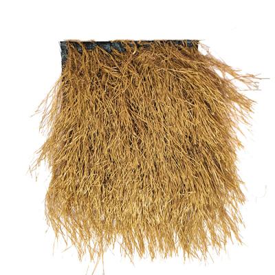 China Hawaii Plastic Synthetic Fluffy And Dense Thatch Tropical Molded Palm Leaf Roof Roof Thatch Roll Roof Lawn for sale