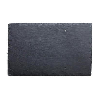 China Retro European style black flat roof tile condom castle insulation roof villa tile roof tile for sale