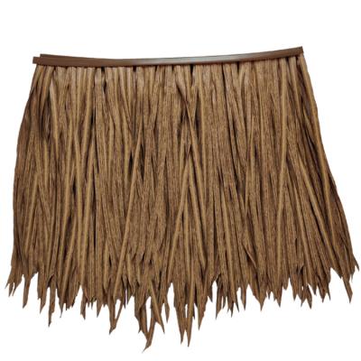 China Antiseptic Recreational Material Synthetic Thatched Roof Palm Suitable For Cottage Resorts for sale