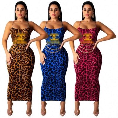 China Modest Women's Summer New Arrival Women's Casual Dresses Sexy Fashion Breathable Leopard Brand Clothing for sale