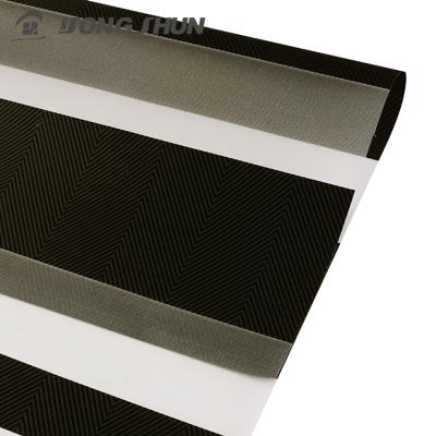 China 100% Stylish High Quality Minimalist Polyester Window Shades Blackout Zebra Shade Fabric for sale