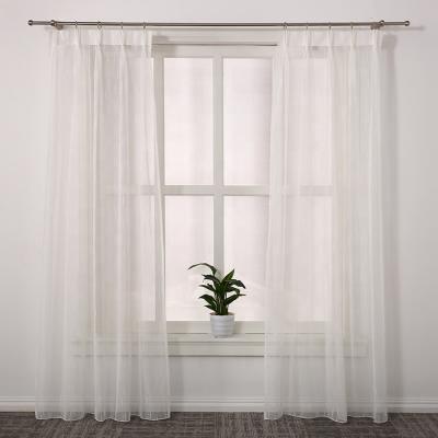 China Translucent integration of factory and commercial pure textile cheap sheer curtains for sale