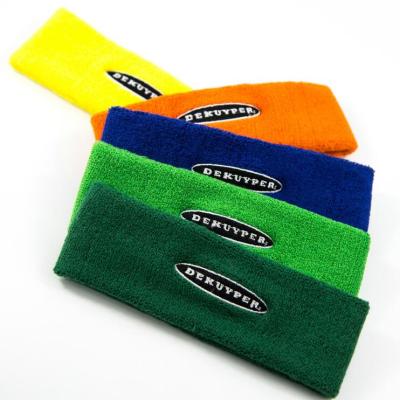 China Fashion Cotton Sports Headband Running Stretchy Headband Tennis Basketball Badminton Sweatband With Logo for sale