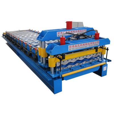 China Factory Metal Roofing Sheet Aluminum Glazed Tile Roof Making Roll Forming Machine Color Steel Tile Equipment for sale