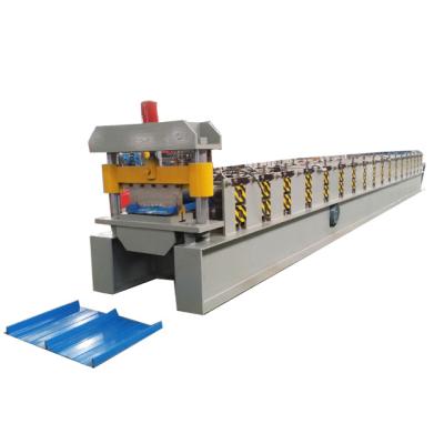 China Factory Standing Seam Steel Bemo Tapered Roof Panel Roll Forming Machine , Sheet Metal Making Machine for sale