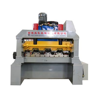 China Building Material Shops Metal Steel Floor Deck Roll Forming Machine Galvanized Steel Deck Tile Making Machine for sale