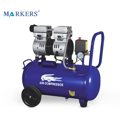 China Lubricated 1.5kw 2.2kw Handle Air Compressor Portable Oil Free Compressor for sale