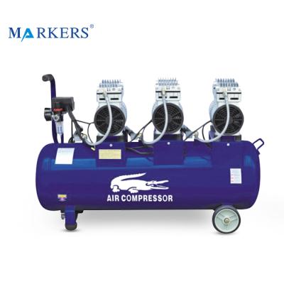 China Markers 3 Factory Price Paint Spray Gun Cylinder 90l Cylinder Oil Free Piston Oil Free Air Compressor for sale