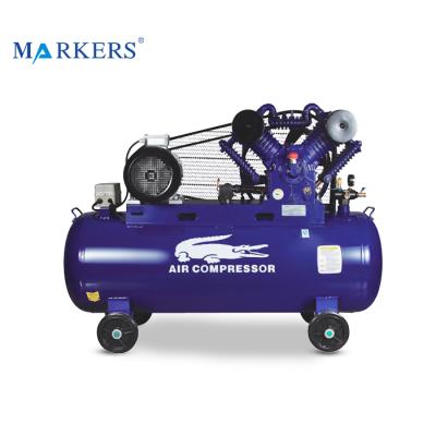 China Heavy Duty 7.5kw Lubricated 10hp 300 Liter Belt Drive Piston Air Compressor for sale