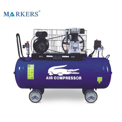 China Lubricated 8 Bar 5 Hp Piston Italy Type Piston Air Compressor With Belt Driven for sale