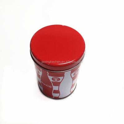 China Recycled Materials OEM Printing Round Metal Tin Cans For Tea Packaging for sale