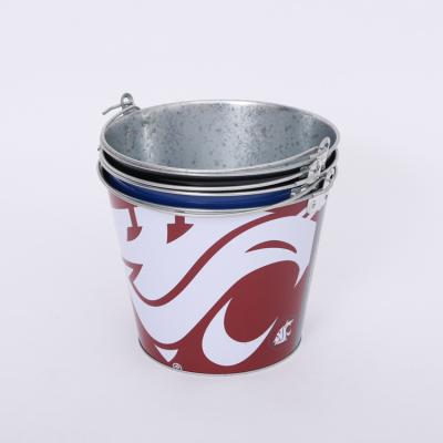 China High Quality Recycled Materials Ice Bucket With Handle Beer Cooler Bucket / Metal Bucket for sale