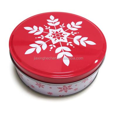 China Hot Selling Recyclable Sweet Chocolate Tin Box Round Shape For Chocolate Tin for sale