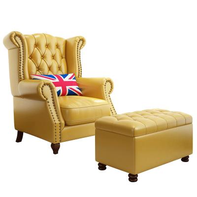 China European Luxury Modern French Cheap Living Room Armchair Living Room Storage Furniture Single Seater Sofa for sale