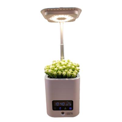 China Portable Modern Direct Wholesale Plant Flower Pot Plant Indoor Hydroponic Lamp With Digital Calendar Clock for sale