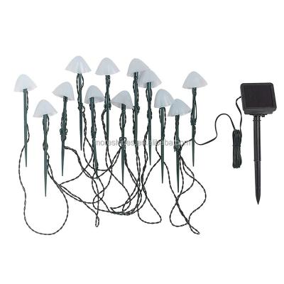 China New Outdoor Yard Garden Led Solar Mushroom String Lights Waterproof Solar Garden Light For Yard Decorations for sale