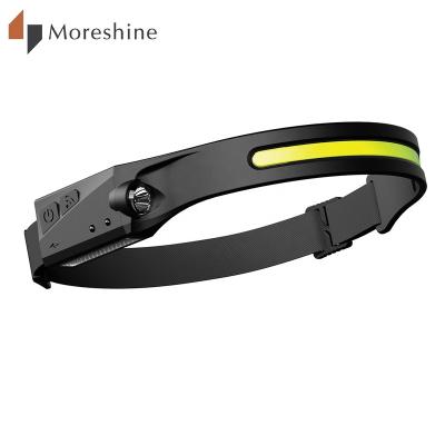 China Wide Camping Cob Moreshine Headlight Driver-Beam Illuminations Led Headlight Flashlight 230 Rechargeable Strip Led Headlight for sale