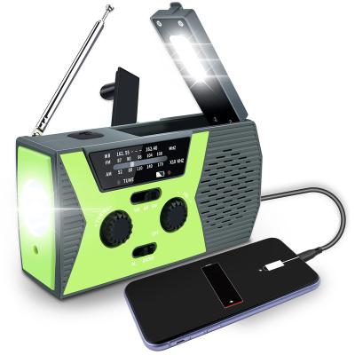 China Hand Crank Charger Am/fm PORTABLE Portable Solar Emergency Radio With Flashlight for sale