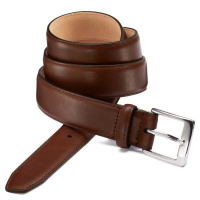 China Practical Formal Brown PU Leather Belt 100 - 130 Cm Length OEM / ODM Design for sale