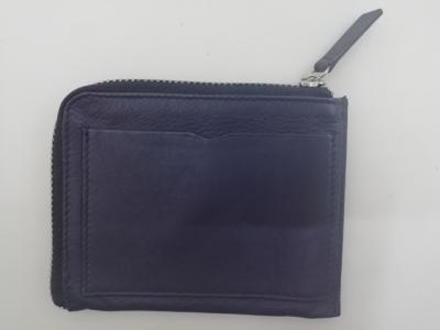 China Safety Small Mens Credit Card Holder Metal Zipper Closed With Card Holder Inside for sale