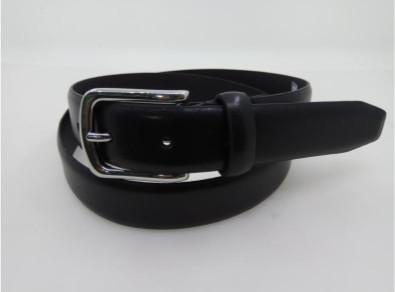 China Waterproof Mens Black Genuine Leather Belt Feather Edge 1 - 4 Cm Width for sale