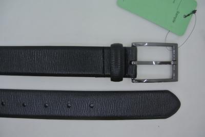 China Formal PU Leather Belt Gunmetal Pin Buckle 85 - 120 Centimeter Length for sale