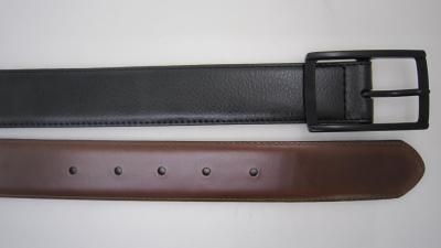 China Men'S Formal Split Leather Belt Center Bar Buckle OEM / ODM Design for sale